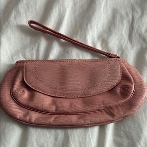 Brahmin Pink Wristlet Clutch